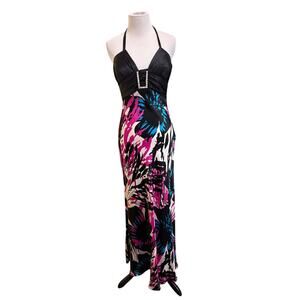 Y2K Cache Formal Maxi Prom Halter Dress